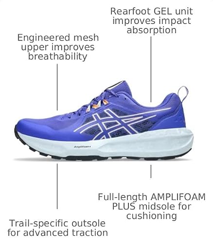 ASICS Men's Gel-Sonoma 8 Running Shoes, 10.5, Cobalt Burst/Apricot Crush