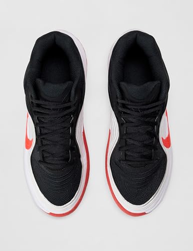 Nike Men's Precision 8 Mid Basketball Shoes, Black/Bright Crimson-White, 10
