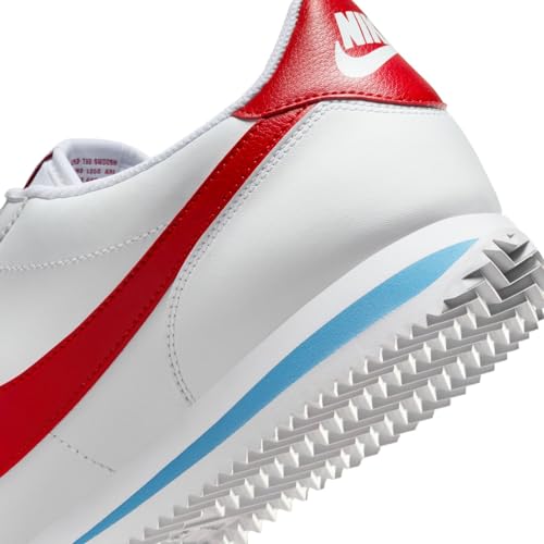Nike Men's Cortez Sneakers, White/Varsity Red/Varsity Blue, 10 Medium US