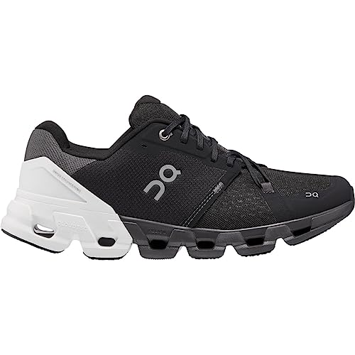 ON Men's Cloudflyer 4 Running Shoe, Black/White, 8