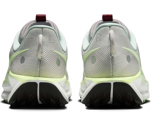 Nike Pegasus Trail 5 Men's Trail Running Shoes (DV3864-004, Light Silver/College Grey/Dark Team Red/Barely Volt) Size 9
