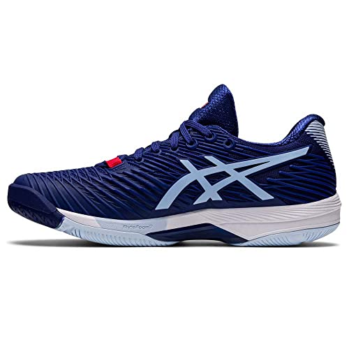 ASICS Donna Solution Speed FF 2 AC Tennis Shoes All Surface Shoe Dark Blue - Light Blue, blue, 6