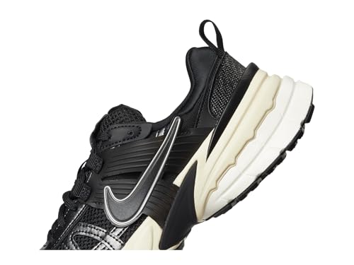 Nike Women's V2K Run Black/Black/Metallic Silver/Muslin 10 Medium