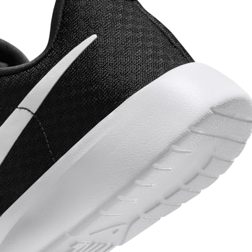 Nike Big Kids' Tanjun EasyOn Shoes, Black/White-White, 6Y