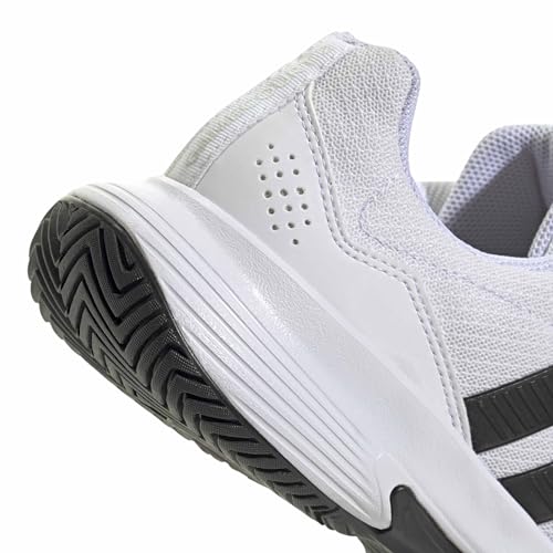 adidas Men's Gamecourt 2 M, White/Black/Silver Metallic, 11