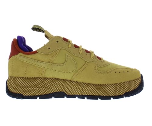 Nike Air Force 1 Wild Women's Shoes (FB2348-700, Wheat Gold/Rugged Orange/Field Purple) Size 6