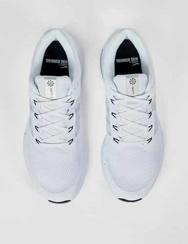 Nike Men's Run Swift 3 Road Running Shoes, White/Metallic Silver-Football Grey, 13