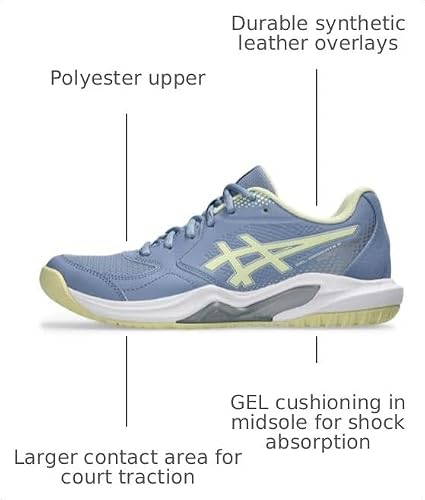 ASICS Women's Gel-Dedicate 9 Pickleball Tennis Shoes, 11, Calm Indigo/Soft Yellow
