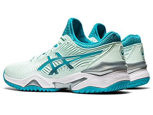 ASICS Women's Court FlyteFoam 2 Tennis Shoes, 9, BIO Mint/Lagoon