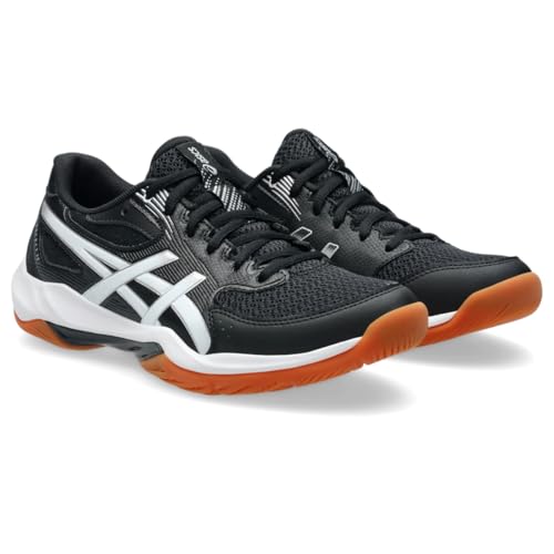 ASICS Women's Gel-Rocket 12 Volleyball Shoes, 10, Black/White