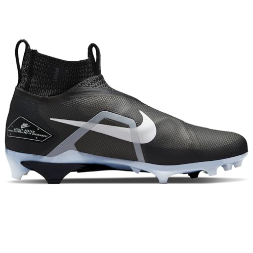 Nike Alpha Menace Elite 3 Mens Football Cleat (Black/White/Iron Grey, us_Footwear_Size_System, Adult, Men, Numeric, Medium, Numeric_13_Point_5)