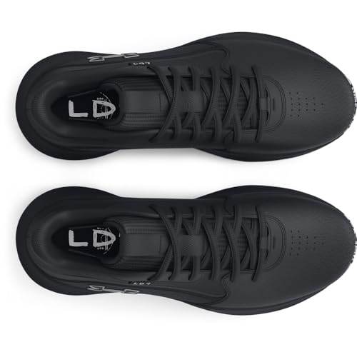 Under Armour Unisex Lockdown 7, (003) Black/Black/Metallic Silver, 12, US