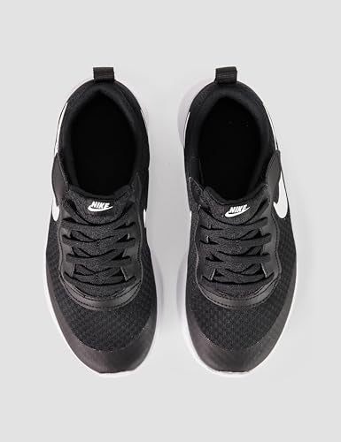 Nike Little Kid's Tanjun Easyon Shoes, Black/White-White, 12C