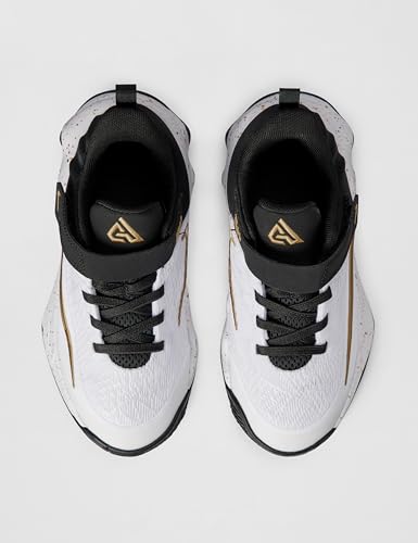 Nike Little Kid's Giannis Immortality 4 Basketball Shoe, Black/Metallic Gold-White, 13C