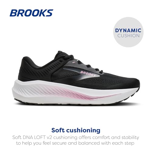Brooks Women’s Anthem 8 Neutral Running Shoe - Black/Ebony/Metallic - 9 Medium