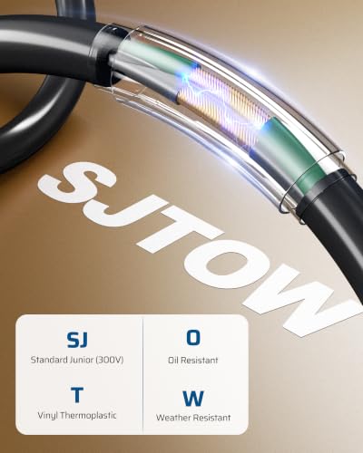 DEWENWILS 30FT Retractable Extension Cord Reel,16/3C SJTOW Cord Reel