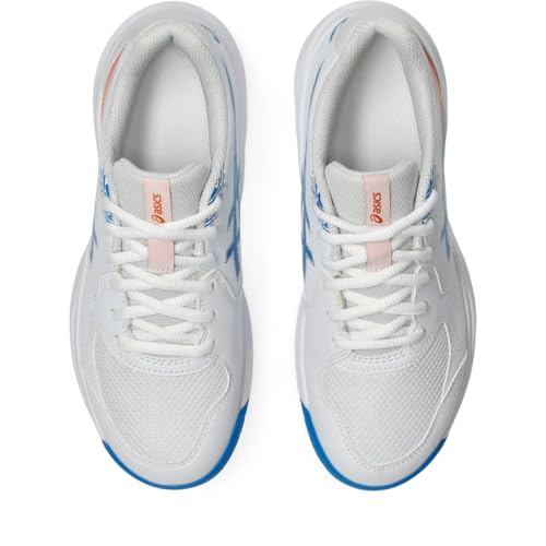 ASICS Kid's Gel-Dedicate 9 GS Tennis Shoes, 7, White/Directoire Blue