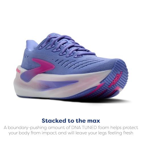 Brooks Women’s Glycerin Max 2 Neutral Running & Walking Shoe - Blazing Bell/Pink/White - 8 Medium