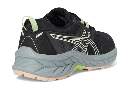 ASICS, Unisex Kids, Gel-Venture 9 Grade School (Little Kid/Big Kid), Black/Whisper Green, 1 Medium, Little Kid