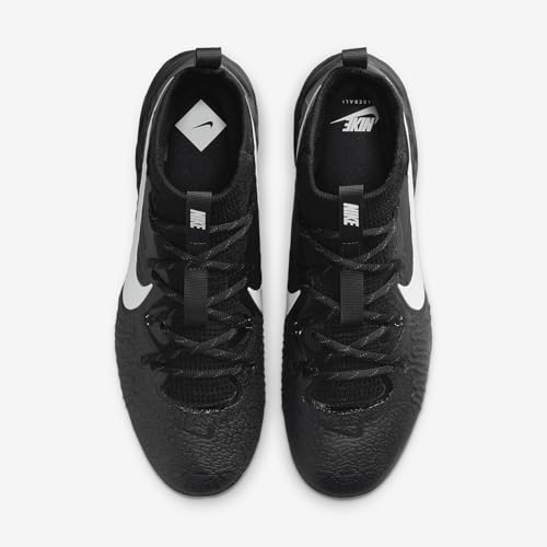 Nike Alpha Huarache NXT Men's Baseball Cleats (DJ6517-002, Black/Dark Smoke Grey/White) Size 7.5