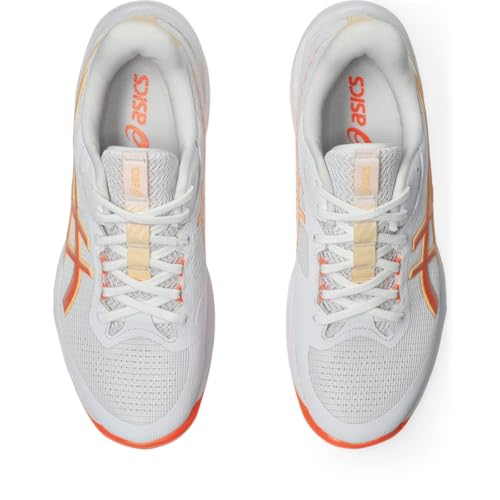 ASICS Women's Netburner Ballistic FlyteFoam 4 Volleyball Shoes, 10, White/Vivid Coral