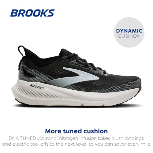 Brooks Men’s Glycerin 23 Neutral Running Shoe - Black/Grey/White - 10.5 Medium
