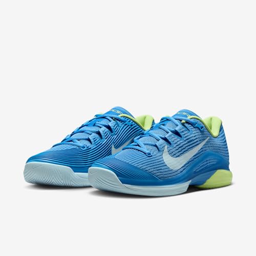 Nike Vapor 12 Women's Hard Court Tennis Shoes (FV5554-400, Blue Beyond/Light Lemon Twist/Star Blue/Glacier Blue) Size 9