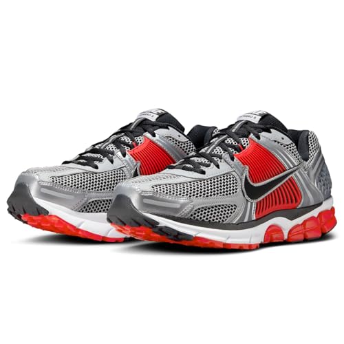 Nike Zoom Vomero 5 Men's Shoes (FJ4151-005, Metallic Silver/Flat Silver/Light Crimson/Black) Size 10