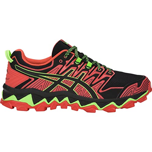 ASICS Men's Gel-Fujitrabuco 7 Running Shoes, 7.5, RED Snapper/Black