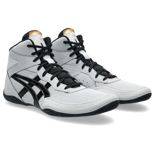 ASICS Men's Matflex 7 Wrestling Shoes, 14, Concrete/Black