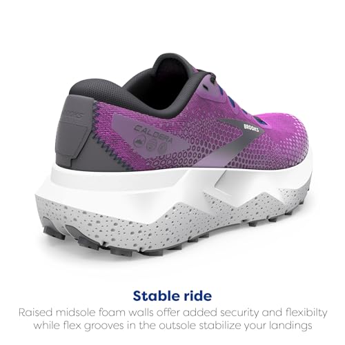 Brooks Women’s Caldera 6 Trail Running Shoe - Purple/Violet/Navy - 6 Medium