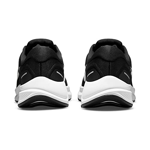 NIKE Air Zoom Structure 24 Men's Trainers Sneakers Road Running Shoes DA8535 (Black/White 001), Black White, 10.5