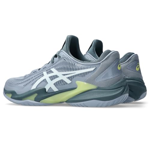 ASICS Men's Court FlyteFoam 3 Tennis Shoes, 7.5, Grey Blue/White