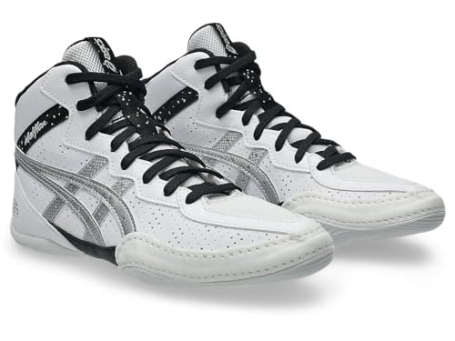 ASICS Kid's Matflex 8 GS Wrestling Shoes, 6, White/Pure Silver