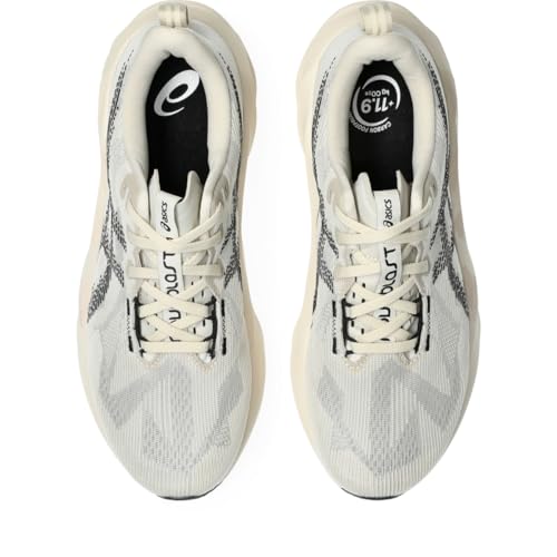 ASICS Men's NOVABLAST 5 Running Shoes, 11.5, Oatmeal/Black