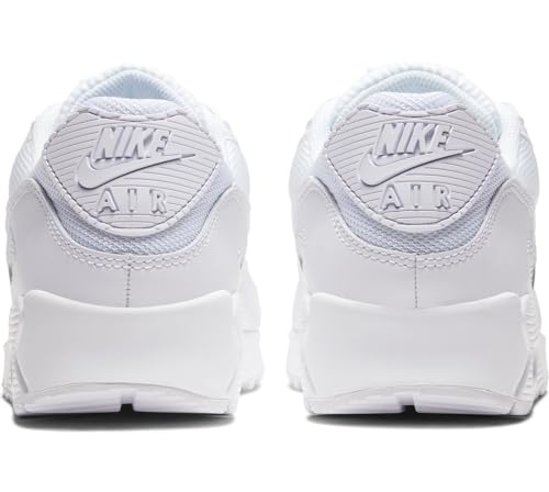 Nike Air Max 90, Men's Running Shoes, White White Wolf Grey, 7 US