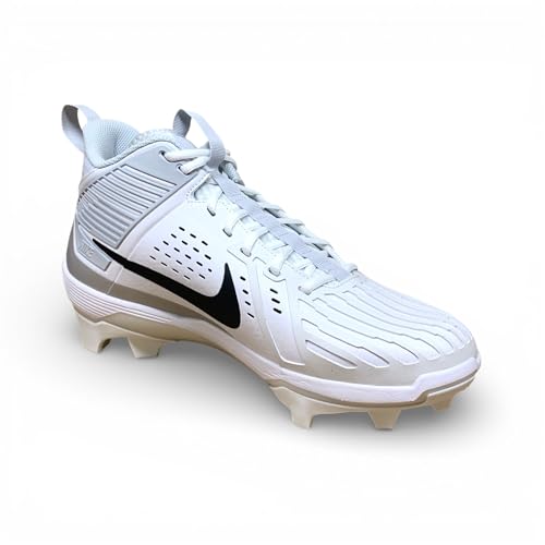Nike Men's Force Savage Pro 3 Men's Football Cleats (White, US Footwear Size System, Adult, Men, Numeric, Medium, 15)