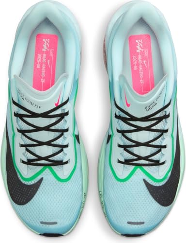 Nike Zoom Fly 6 Men's Road Racing Shoes (Glacier Ice/Hyper Pink/Green Shock/Black) Size 11