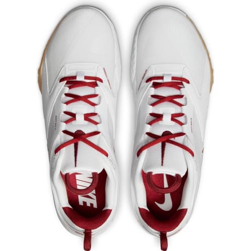 Nike HyperAce 3 Volleyball Shoes (FQ7074-100, White/Photon Dust/Team Crimson) Size 8