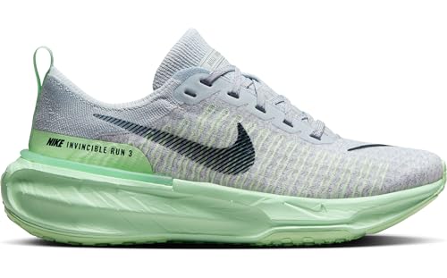 Nike Invincible 3 Women's Road Running Shoes (DR2660-009, Pure Platinum/Cool Grey/Vapor Green/Dark Obsidian) Size 7