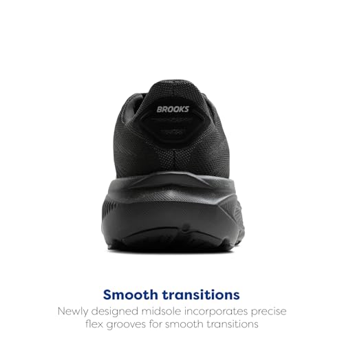 Brooks Womens Ghost 17 Black/Black/Ebony 8.5 Medium