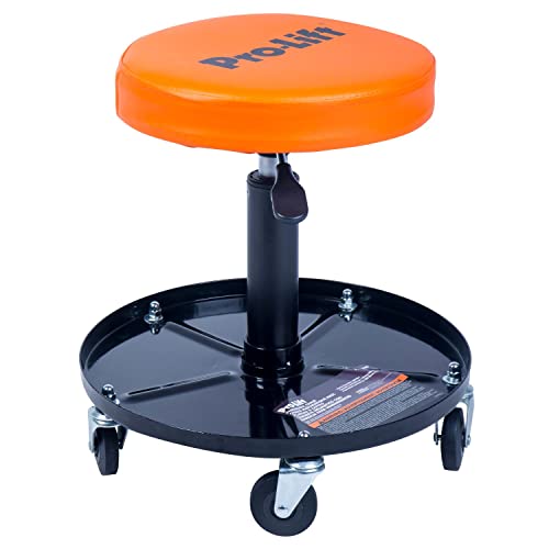 Pro-Lift PL9300H Pneumatic Chair with 300 lbs Capacity – Black/Orange