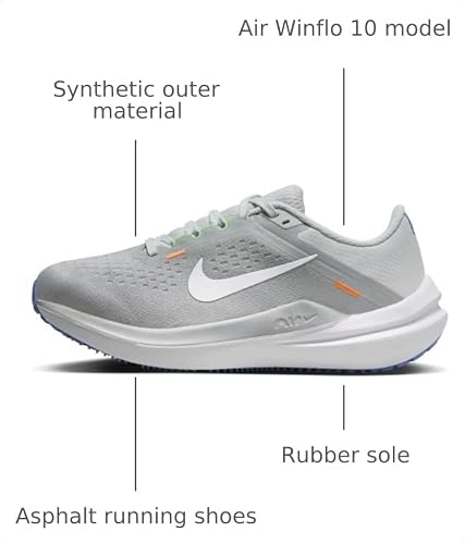 Nike Women's Winflo 10Low, Lt Smoke Grey Polar Photon Dust, 7 US