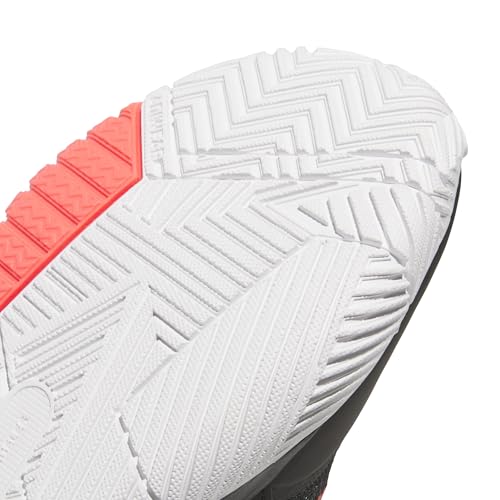 Adidas Unisex-Kids Own The Game 3.0 Mid Top Elastic Lace & Strap Basketball, Black/Lucid Red/White, 5.5