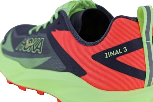 Hoka Men's Zinal 3 Sneaker, Squid Ink/Neon Yuzu, 10.5