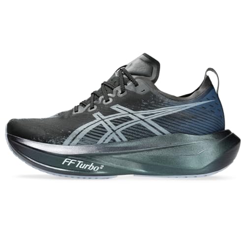 ASICS Unisex MEGABLAST Running Shoes, 9.5M / 11W, Black/White