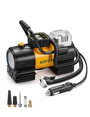 AstroAI Tire Inflator Portable Air Compressor 12V DC Air Pump Digital Gauge