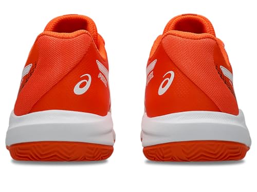 ASICS Kid's Gel-Dedicate 9 Padel GS Tennis Shoes, 7, Energy Orange/White