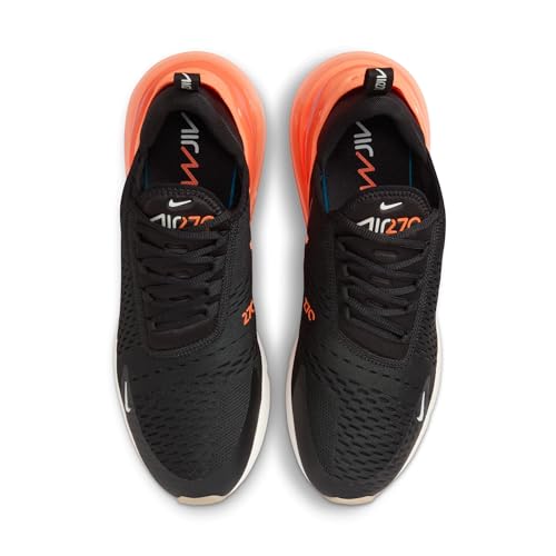 Nike Air Max 270 Men's Shoes (AH8050-030, Black/Bright Crimson/Phantom/Total Orange) Size 7.5