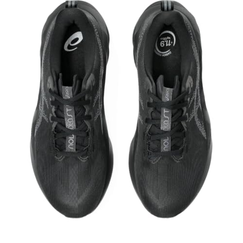 ASICS Novablast 5 Mens Sneaker, Black/Carrier Grey, 9.5 US